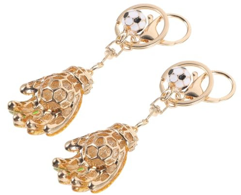 Gatuida 2stücke Fußball-torwarthandschuh Schlüsselanhänger Metall Anhänger in Torwarthandschuh-form Dekorativer Rucksack Autoschlüssel Anhänger Geschenk Für Fußballfans Robust Und Modisch