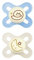 MAM Original Start Night Succhietto 0-2 Mesi (Set da 2), Ciuccio MAM 0-2 mesi che si illumina al buio con tettarella in silicone, Kit da 2 accessori neonato con porta ciuccio sterilizzatore, Azzurro