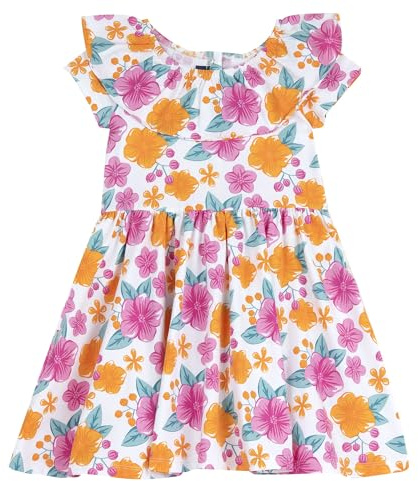 Chicco, Mädchen‑Kurzarmkleid aus Leichter Baumwolle, Kinderbekleidung, Designed in Italy