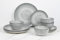 12PC Grey Star Reactive Glaze Dinner Set