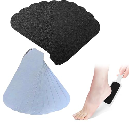50Pcs Foot File Replacement Pads, 180 Grit Pedicure File Refill Pad | Self-Adhesive Hard Skin Remover Callus Remover for Foot Cleaning, Dead Skin, Pedicure Salon Accessories