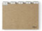 Durable Leitregister A-Z aus Pressspan, 5/5 Teilung & beschriftbare Taben, A4 quer, braun, 424511