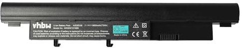 vhbw Akku kompatibel mit Acer Aspire 3810T-6376, 3810T-6415, 3810T-8737, 3810T-944G32n Notebook (6600mAh, 11,1V, Li-Ion)