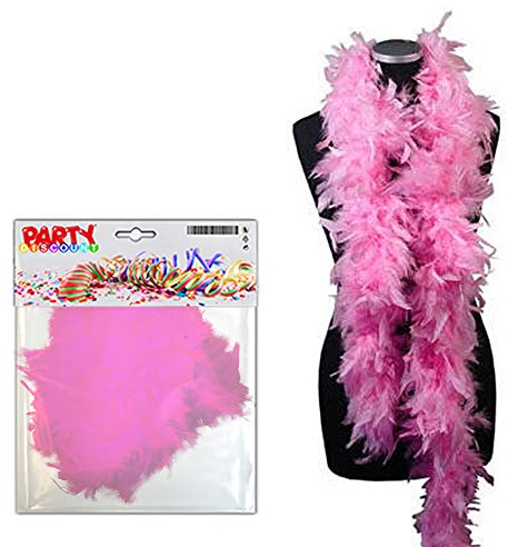 PARTY DISCOUNT ® Federboa, ca. 180 cm lang, rosa