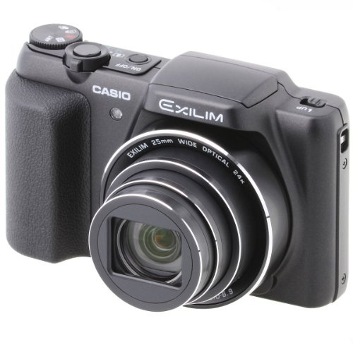 Casio Exilim Hi-Zoom EX-ZS200 Digitalkamera (16,1 Megapixel, 24-fach opt. Zoom, 7,6 cm (3 Zoll) TFT-Display, 25mm Weitwinkel, bildstabilisiert) schwarz