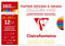 Clairefontaine 96779C Packung mit 12 Bögen Zeichenpapier Etival Color, DIN A4, 160g, 1 Pack, intensive Farben sortiert