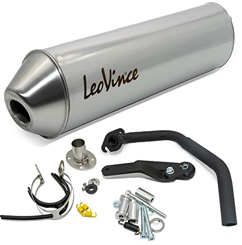 Exhaust system LeoVince complete system LEOVINCE, stainless steel for Baotian 50 / 139QMB 4T