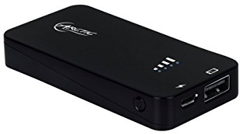 Arctic Power Bank 2000 - Batteria di emergenza universale Power Bank 2000 mAh con 3 anni di autonomia in standby per tablet, smartphone e telefono cellulare