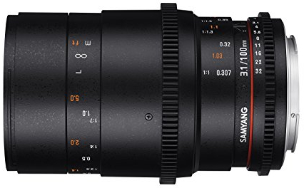 Samyang Objectif pour Canon 100 mm T3.1 Noir