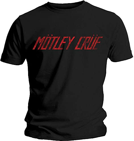 Motley Crue Men's Distressed Logo T-Shirt