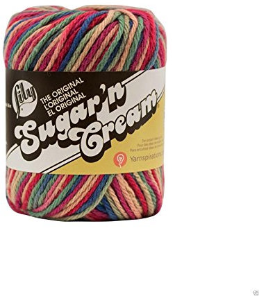 Lily Sugar 'n Cream Ombre Knitting Wool Yarn 56.7g - 190 Painted Desert Ombre