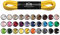 Mount Swiss Luxury Schuhbänder I Wasserabweisende und reißfeste Schnürsenkel rund ø 2-3 mm aus feiner Baumwolle/gewachst Farbe: Yellow, Länge: 120 cm