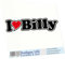 INDIGOS UG Auto Aufkleber I Love Billy 15 cm - Autoaufkleber - KFZ Sticker selbstklebend - für Motorrad, Fenster oder Heckscheibe - wetterfest & UV-beständig Sticker mit Namen von Mann Frau Kind