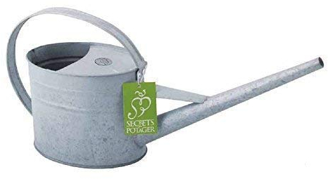 Gießkanne, Wasserkanne für Zimmerpflanzen, Nostalgie Kanne aus Zink 1,6 Liter