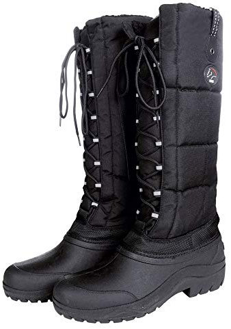 HKM Husky 11065 - Stivali termici invernali da equitazione, colore: nero, unisex 32