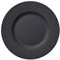 Villeroy & Boch Manufacture Rock 10-4239-2640-6 Assiette à petit-déjeuner, en porcelaine, noire, 22 cm