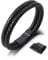 SERASAR Armband Jungen Schwarz 17cm Männer Leder Armreif Herrenarmreif Armschmuck Schmuck Herrenschmuck Armkette Flecht Wickelarmband Armbändchen Men Leather Bracelet