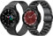 OTOPO Kompatibel Samsung Galaxy Watch 4/6 Classic Armband 47/46/43/42mm,Watch 4/5/6 Armband 40/44mm,Active 2 Armband Metall Frauen Männer, 20mm Metallarmband Edelstahl für Männer 2 Pack Schwarz