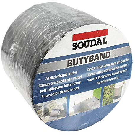 100mm x 10m Butyband Lead Flashing Tape Butyl Rubber Roof Sealing Repair Band Soudal