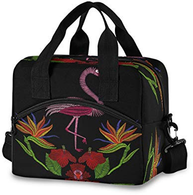 Mnsruu Sac à déjeuner en forme de flamant rose pour femme et homme