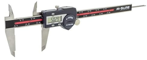 M-SURE MS-220-200 Precision Digital Caliper 0-200mm (0-8) Metric Imperial Large LCD Display Measuring Micrometer Gauge