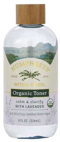 Humphreys Calm Clarify Witch Hazel + Lavender Organic Toner Fl Oz., 8 Ounce (Pack of 1)