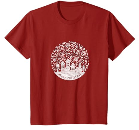 Merry Christmas - Femmes Hiver Flocons de neige Noël T-Shirt