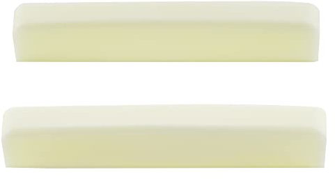 Musiclily Pro Universal Jumbo Bone Nut Blank for Acoustic and Electric Guitar, Ivory(Set of 2)