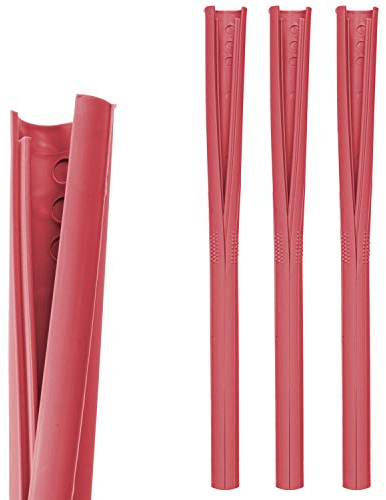 HELY ClickStraw Strohhalm-Set – Trinkhalme wiederverwendbar aus recycelbarem Kunststoff, Mehrweg-Halme Made in Germany, in Rose, Länge 190 mm, 3er Pack