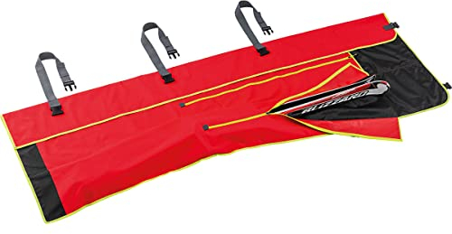 LEKI Alpine Ski Wrap Tasche, Bright red-Black-Neonyellow