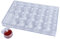 DOCLOCK Clear Bead Storage Organizer Case, 24pcs Screw-Top Embroidery Diamond Painting Storage Containers Jars, Art Craft Accessories Jewelry Storage Bottles Holder with Lids Storage Box (1 Pack)