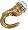 sourcing map Alloy Ceiling Hook Fixtures Accessories 23mmx31mm for Chandelier Ceiling Pendant Light Plate, Copper Tone