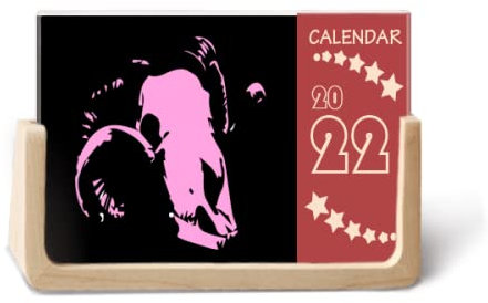 Goat l Dead Hunts Art Deco Fashion 2022 Tischkalender Planer 12 Monate