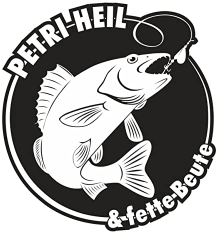 Aufkleber Angler Sprüche Fette Beute (Wetterfest)