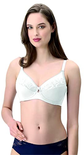 Lepel 1 Pezzo Reggiseno Donna 461 Allure con Ferretto in Morbida micrifibra - Coppa B - C - D, Bianco 3C