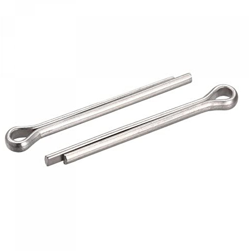 sourcing map 5Stk. Geteilter Splint 3mm x 25mm 316 Edelstahl Klipp Befestigung für Automobilindustrie Mechanik Silber