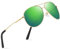 wearPro Polarised-Sunglasses-Mens-Womens-Pilot Sunglasses Unisex UV400 Protection Polarized Sun Glasses Black Unisex Classic Vintage Style Ultralight Shades For Driving3-gold Green/Mirror