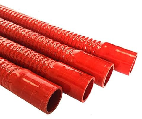 ID 30-100 mm Universal-Silikon-Flexschlauch Kühlerrohr für Lufteinlass Hochdruck-Hochtemperatur-Gummiverbinder-600 mm, ID 45 mm