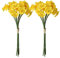 Flores de narcisos artificiales, narcisos artificiales decorativos que parecen reales, decoración de flores de narciso de seda de primavera,12pcs, centros de mesa de arreglos florales amarillo