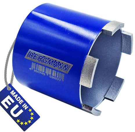 BERGMANN® MADE in EU | Dosensenker Ø 82mm Profi Qualität | Kernbohrer Dosenfräser Lochsäge für Bohrmaschine Unterputzdosen Steckdosen Beton Mauerwerk Ziegel uvm.