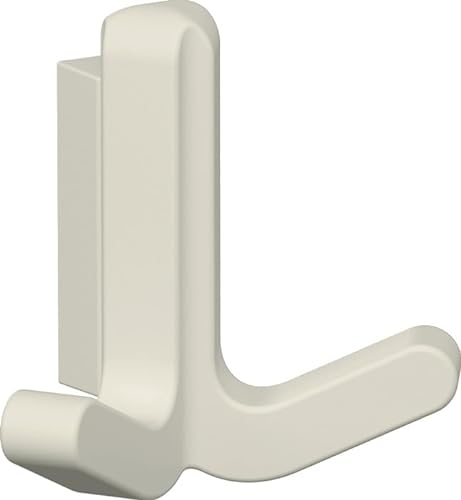 HEWI Doppelhaken Ser.477 matt,elastisch Ku.(TPU) 99 reinweiß H.69mm
