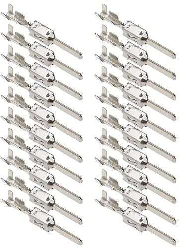 OTOTEC 20 Stück Auto JST-Buchsenkontakte, Micro-Timer-Crimps, Verkabelung Crimp-Reparaturklemmen, Pins Stecker 103190.02 für 1,00 Mm² – 2,50 Mm² Kabelquerschnitt, Modell 33-1596