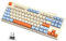 ATTACK SHARK X FREEWOLF M87 80% Kabellose Membran Gaming-Tastatur, TKL RGB Mechanical Feeling SA PBT-Tastatur BT/2,4 GHz, 4000mAh Akku für Mac/Win, geräuschloses Büro/Gaming, QWERTY– Creme Blau