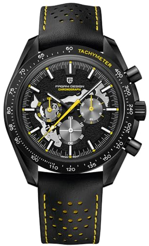 Pagani Design PD1779 Mond zurück Herrenuhren Luxus Quarzuhr Männer Skeleton Sport Chronograph AR Saphirglas Armbanduhr