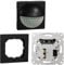 Bundle: Merten Argus 180 UP Sensor-Modul,System M Bewegungsmelder,Innenbereich,Unterkriechschutz,1.1m,Schwarz Matt + 1 Fach Rahmen,Ocean Plastic,Schwarz Matt + MEG5171-0000 Universal Unterputz,Silber