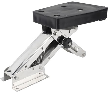 Generic Außenbordmotor-Halterung, Marine-Motorhalterung aus Edelstahl für 2-Takt-Motoren von 7,5 bis 20 PS, Silber, Deckmontage