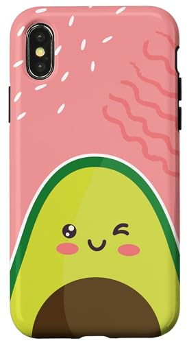 Süßes Kawai-Gemüse – Avocado Hülle für iPhone X/XS