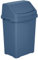 JMS we create smile Plastic Swing Lid Bins Recycle Waste Dust Bin 8/25 /50 L Home Kitchen Office (Navy, 50 Litre)