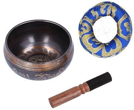 Ensemble de Bols Chantants Tibétains, Fabriqués à Main, Décoration Zen pour Soulager avec Son de Bouddha pour Yoga et Méditation