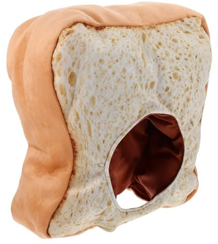 Vaguelly Toast Hut kindermütze kinder kappe weihnachsgeschenk geburtstagsmitgebsl Essenskissen Food-Partyhut Spaß kinderspielzeug bezaubernde Kopfbedeckung DIY-Fotografie-Kappe PP Baumwolle